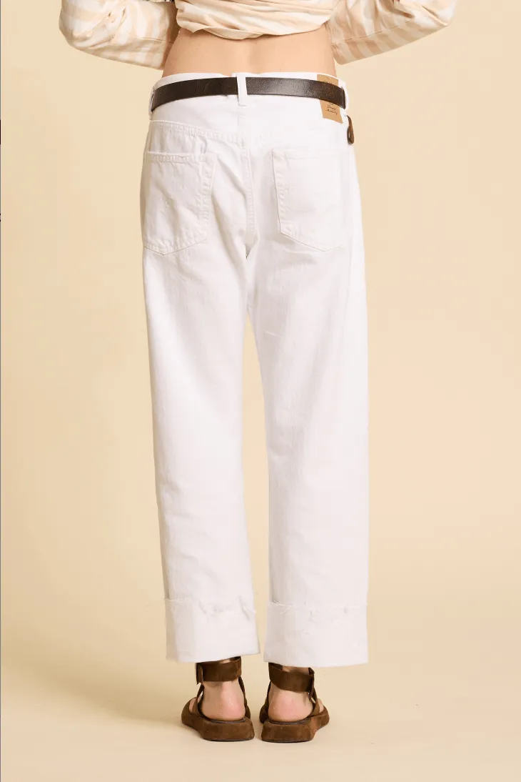 Lucy Boyfriend Jean - White