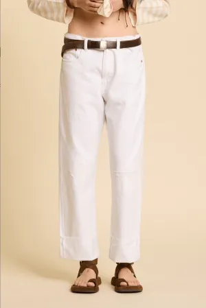 Lucy Boyfriend Jean - White