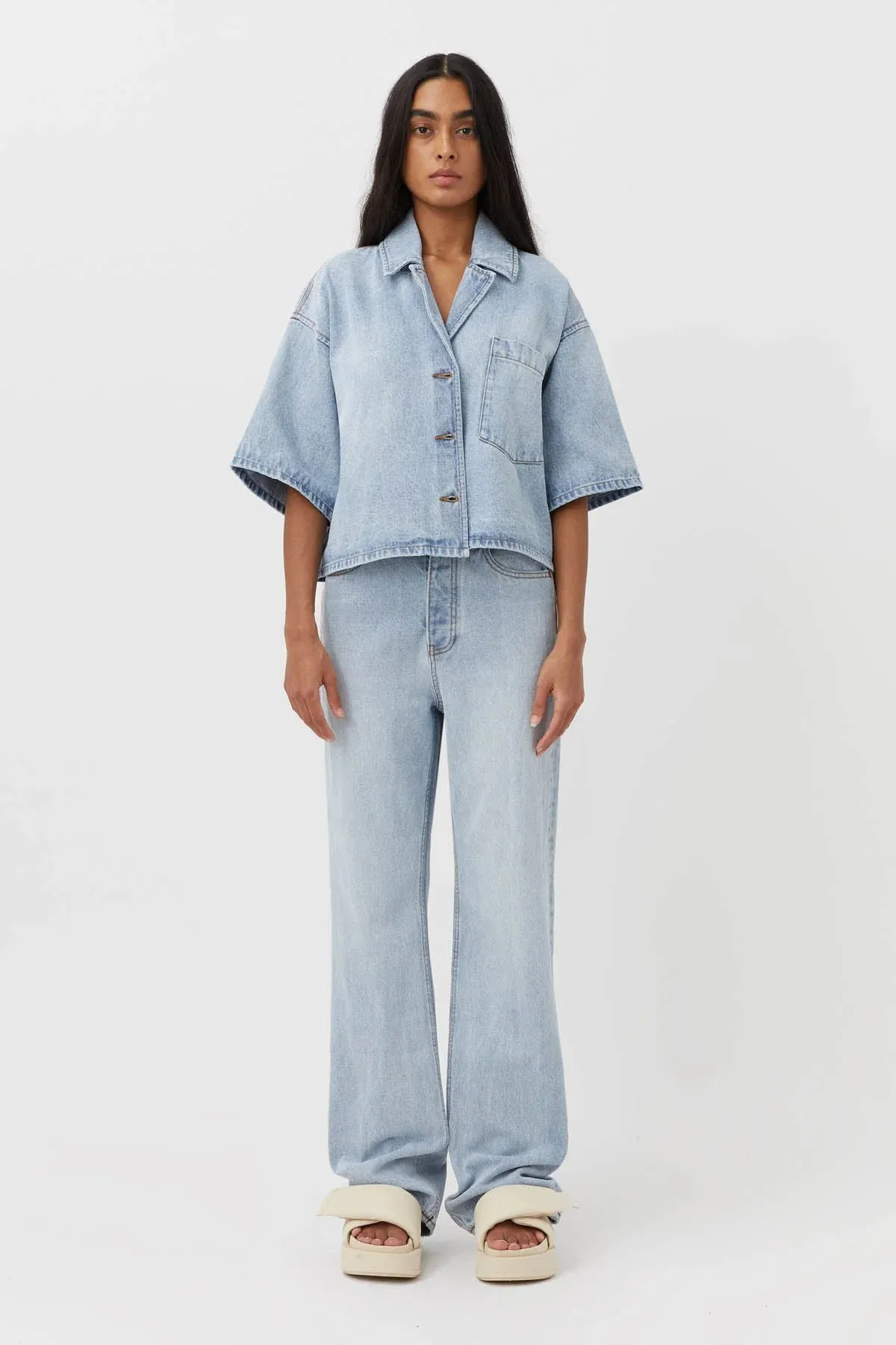 Manuela Jean Washed Blue