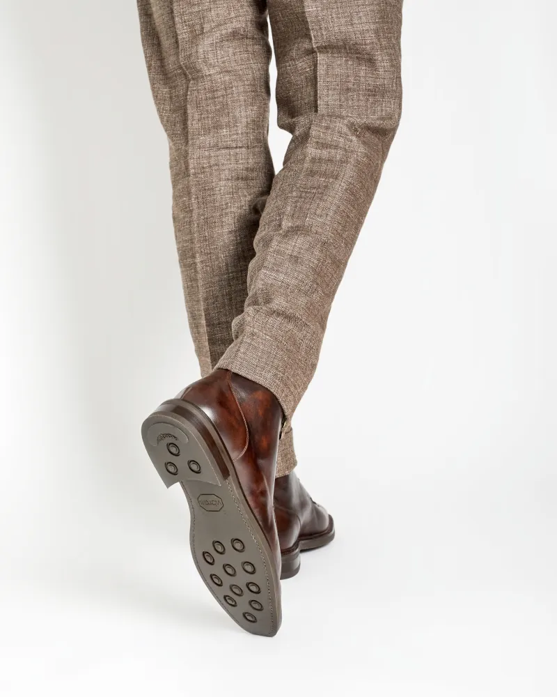 Museum Brown Split Toe Boot